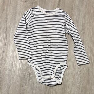 H&MStriped Long Sleeve Baby Onesie